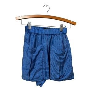 Zara Filsens XS Blue Women's Shorts Cargo Elastic Waist